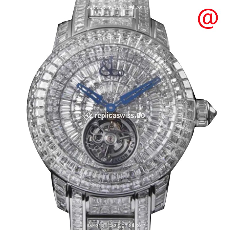 Jacob & Co CV300.30.BD.BD.A30BA CAVIAR TOURBILLON Manual Wind 18kt White Gold