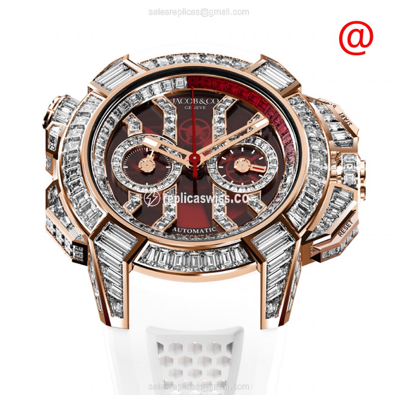 Jacob & Co EC422.40.BW.RD.AHB4D EPIC X CHRONO Automatic 18kt Rose Gold