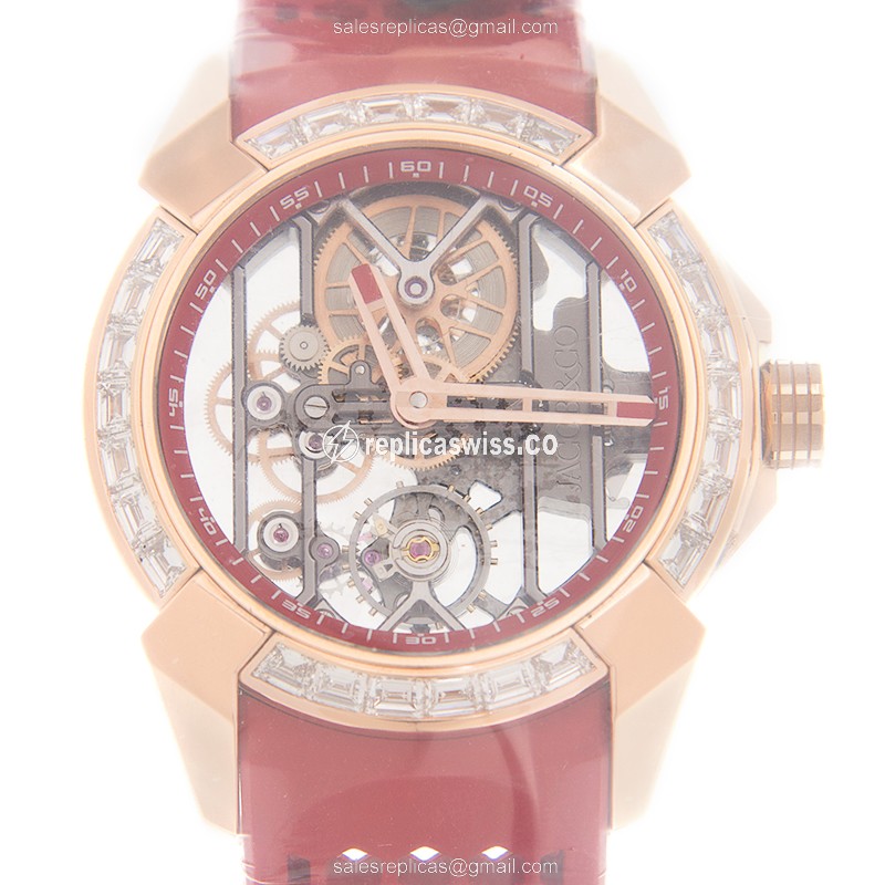 Jacob & Co EX100.43.LD.OP.ALD4A EPIC X Manual Wind 18kt Rose Gold
