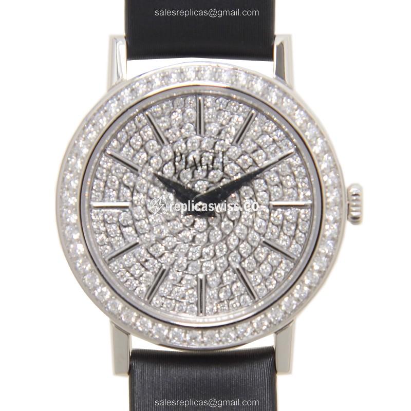 Piaget G0A37033 ALTIPLANO Quartz 18kt White Gold & Diamond & Steel