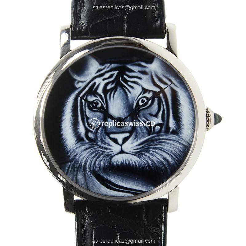 Cartier HPI00492 ROTONDE DE CARTIER Manual Wind 18kt White Gold