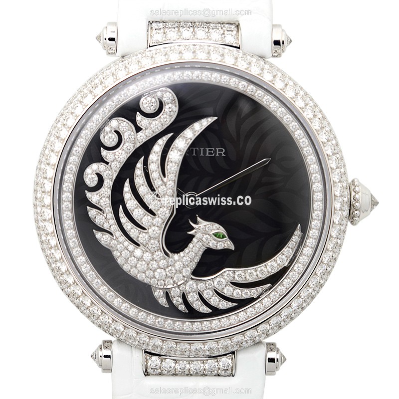 Cartier HPI00633 BESTIAIRE Automatic 18kt White Gold & Diamond