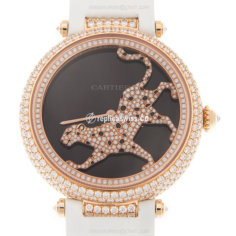 Cartier HPI00684 BESTIAIRE Automatic 18kt Rose Gold & Diamonds