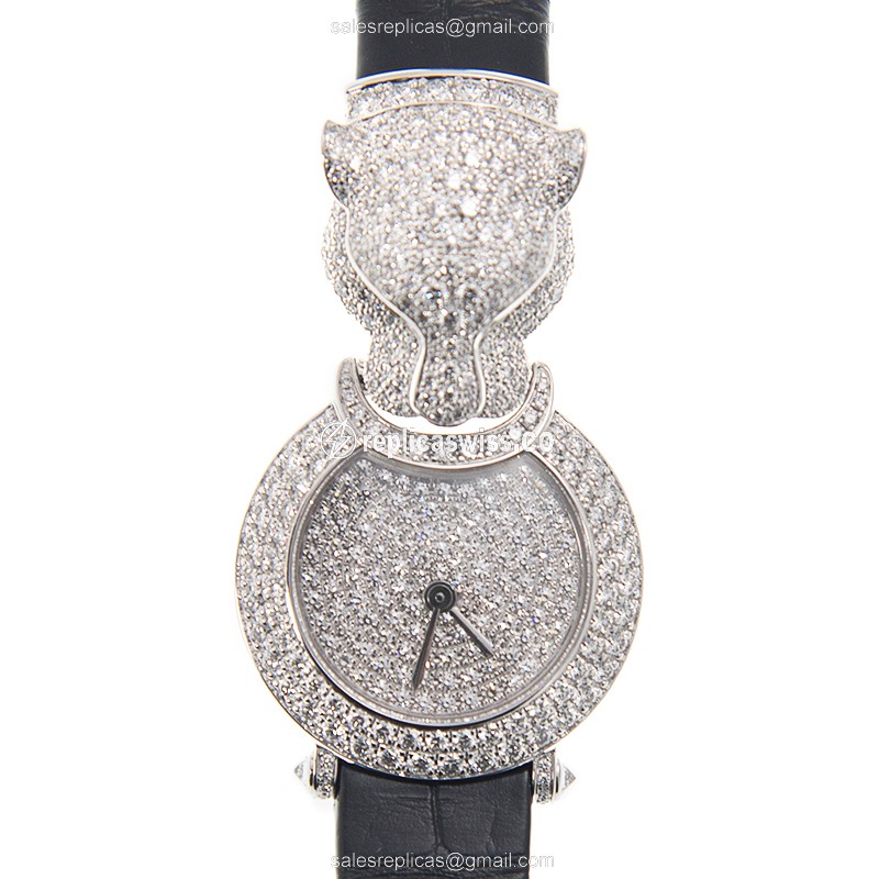Cartier HPI00767 BESTIAIRE Quartz 18kt White Gold & Diamond