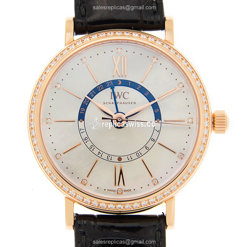 IWC IW459102 PORTOFINO Automatic 18kt Rose Gold & Diamonds