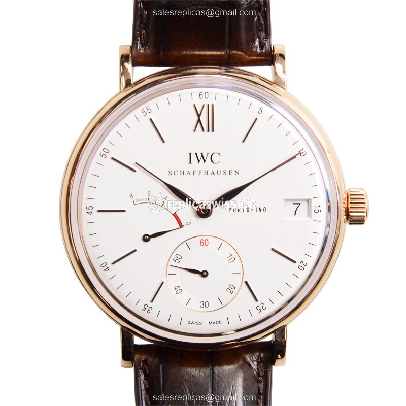 IWC IW510107 PORTOFINO Manual Wind 18kt Rose Gold