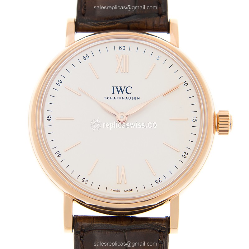 IWC IW511102 PORTOFINO Manual Wind 18kt Rose Gold