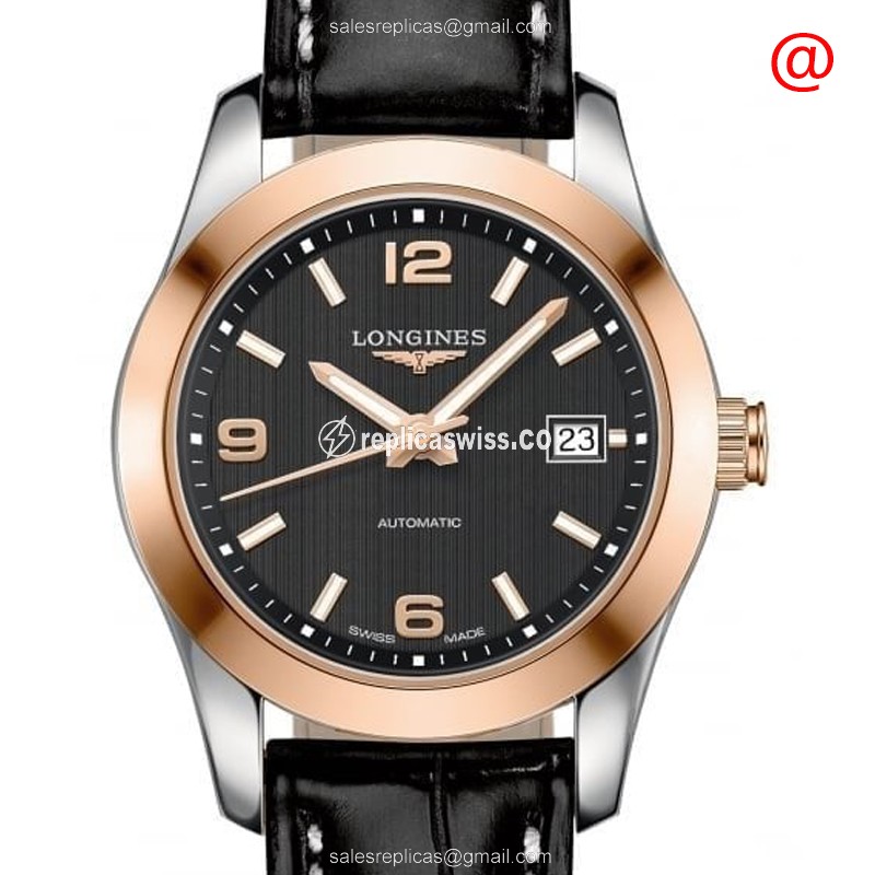Longines L2.285.5.56.3 CONQUEST CLASSIC Automatic 18kt Rose Gold & Steel