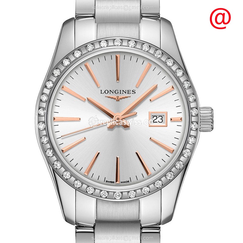 Longines L2.286.0.72.6 CONQUEST CLASSIC Quartz Stainless Steel & Diamonds