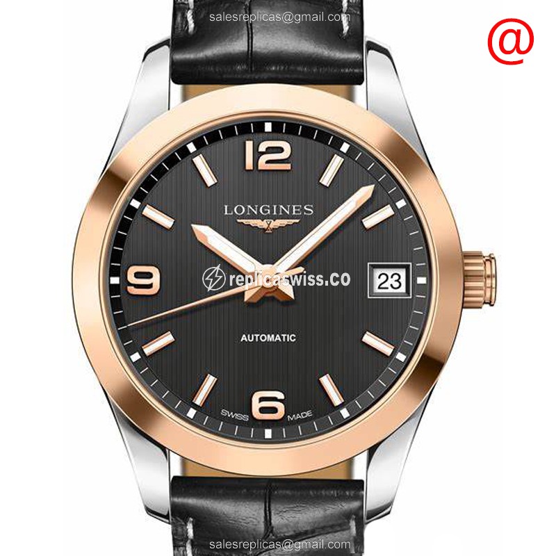 Longines L2.385.5.56.3 CONQUEST CLASSIC Automatic 18kt Rose Gold & Steel