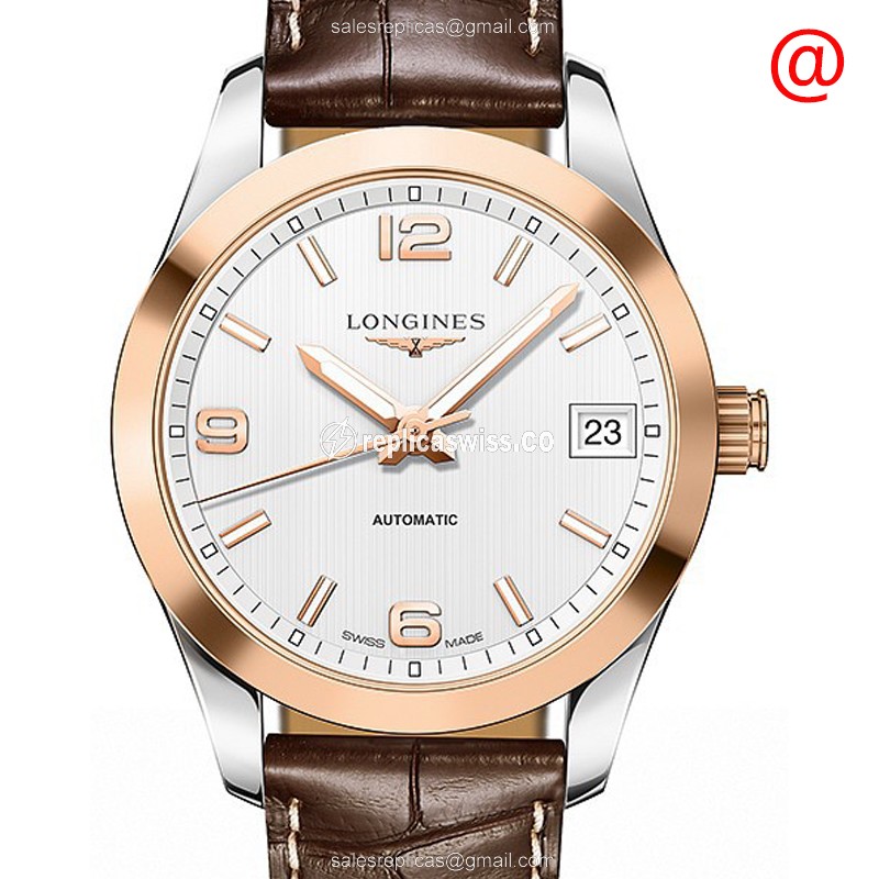 Longines L2.385.5.76.3 CONQUEST CLASSIC Automatic 18kt Rose Gold & Steel