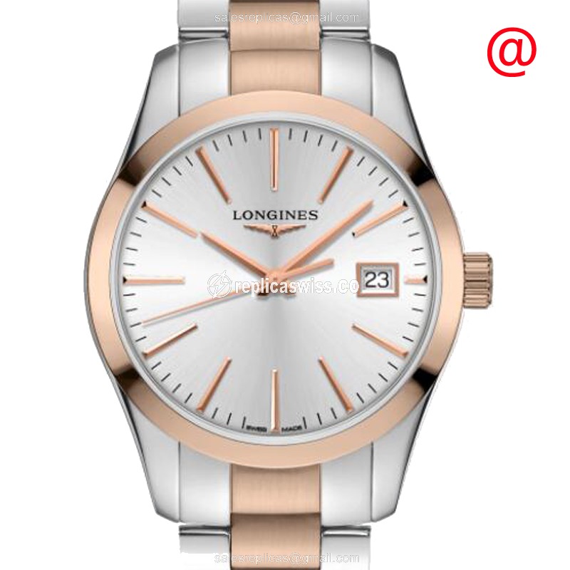 Longines L2.386.3.72.7 CONQUEST CLASSIC Quartz 18kt Rose Gold & Steel