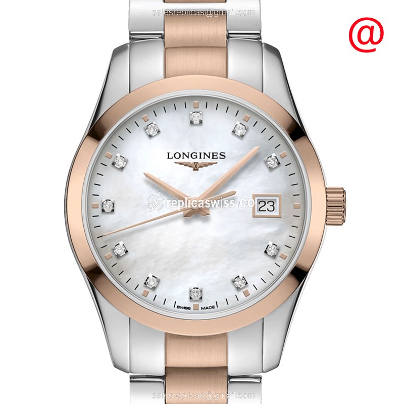 Longines L2.386.3.87.7 CONQUEST CLASSIC Quartz 18kt Rose Gold & Steel