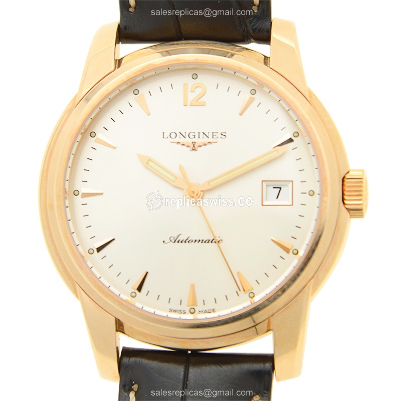 Longines L2.763.8.72.3 SAINT IMIER Automatic 18kt Rose Gold & Steel