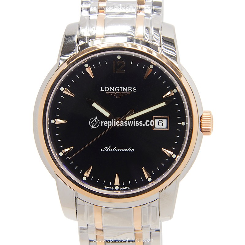 Longines L2.766.5.52.7 SAINT IMIER Automatic 18kt Rose Gold & Steel