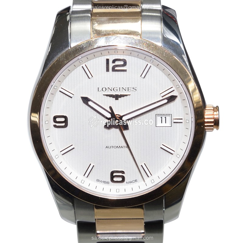 Longines L2.785.5.76.7 CONQUEST CLASSIC Automatic 18kt Rose Gold & Steel