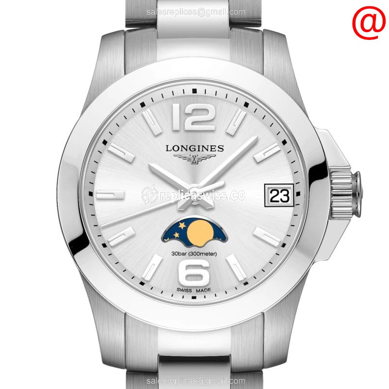 Longines L3.380.4.76.6 CONQUEST Quartz Stainless Steel