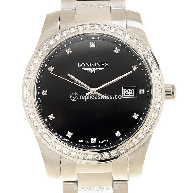 Longines L3.401.0.57.6 CONQUEST Quartz Stainless Steel & Diamonds