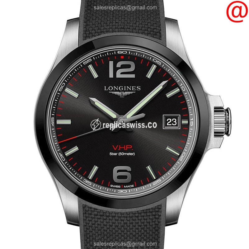 Longines L3.719.4.56.9 CONQUEST Quartz Ceramic & Steel