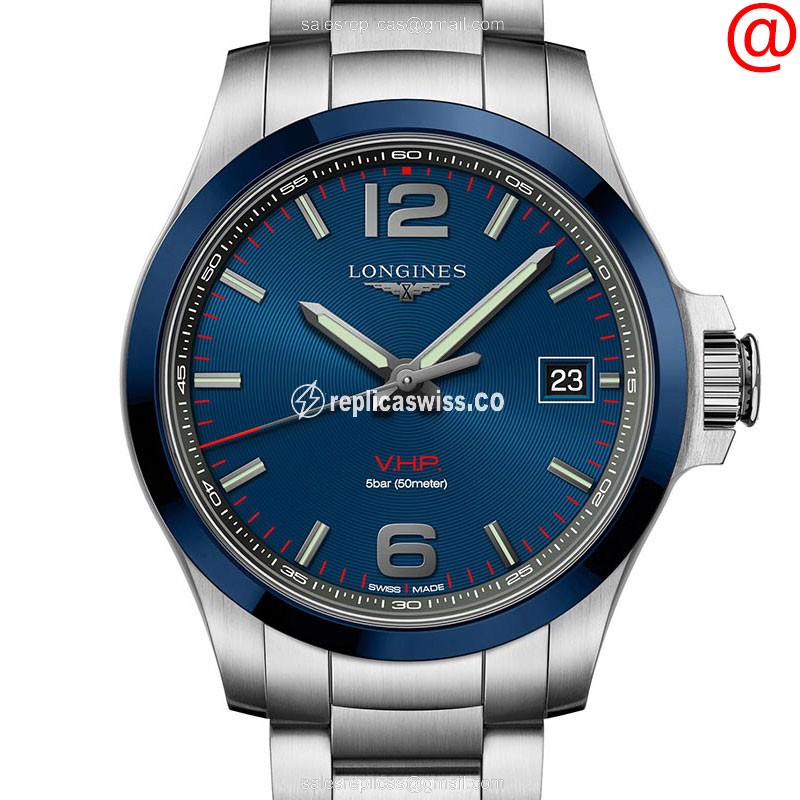 Longines L3.719.4.96.6 CONQUEST Quartz Ceramic & Steel