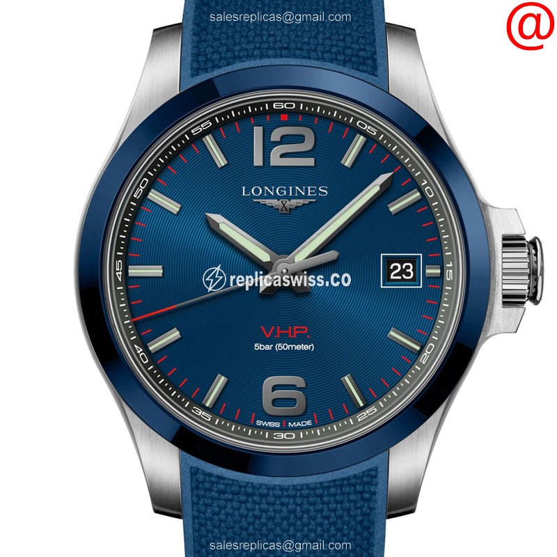 Longines L3.719.4.96.9 CONQUEST Quartz Ceramic & Steel