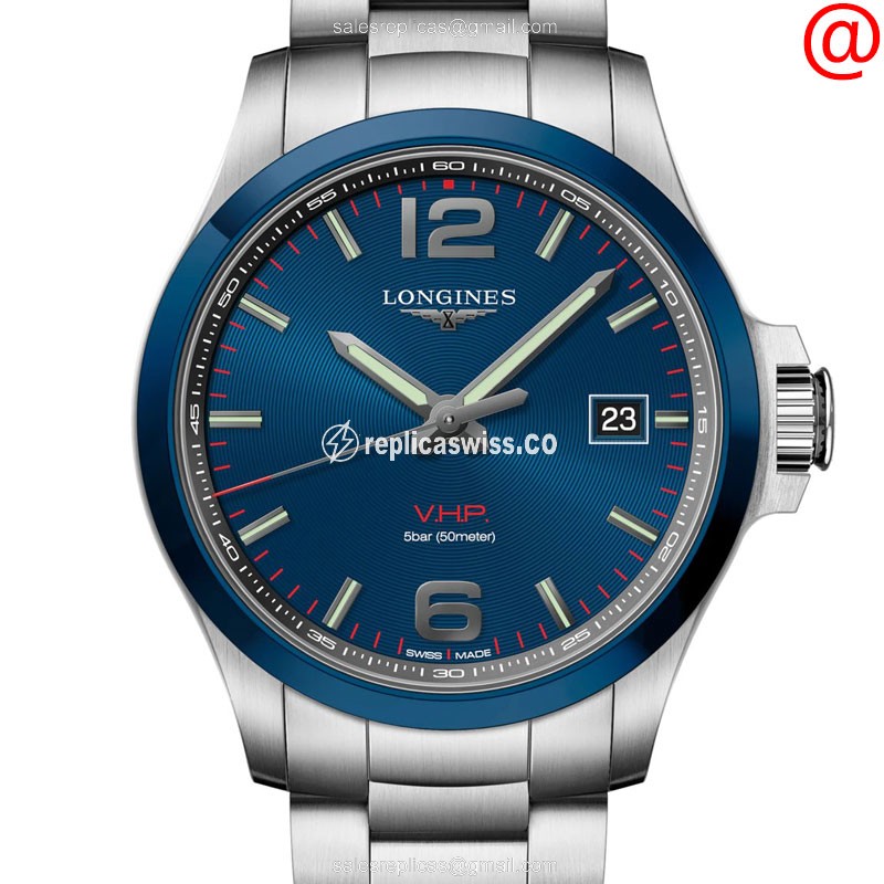 Longines L3.729.4.96.6 CONQUEST Quartz Ceramic & Steel