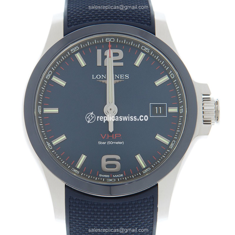 Longines L3.729.4.96.9 CONQUEST Quartz Ceramic & Steel