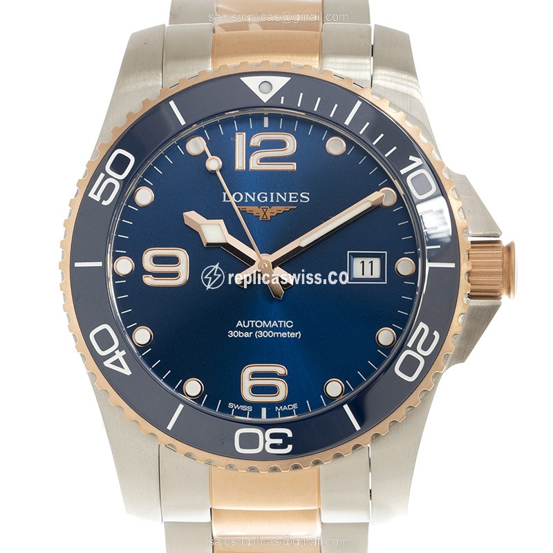 Longines L3.781.3.98.7 CONQUEST Automatic 18kt Rose Gold & Steel