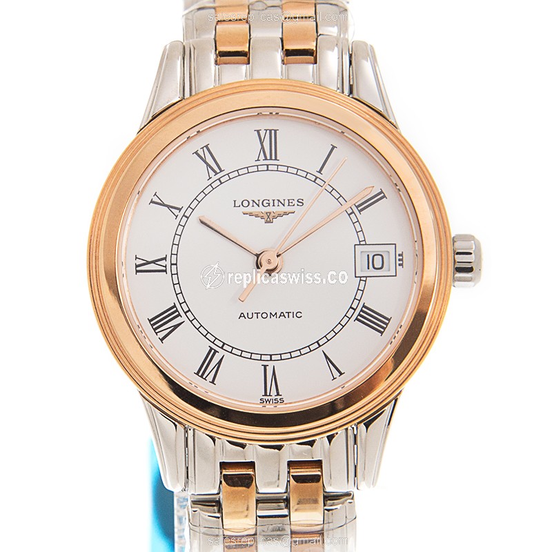 Longines L4.274.3.91.7 FLAGSHIP Automatic 18kt Rose Gold & Steel