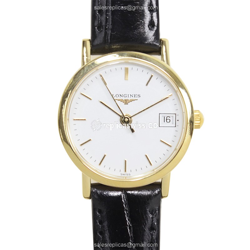 Longines L4.277.6.12.0 PRESENCE Quartz 18kt Yellow Gold