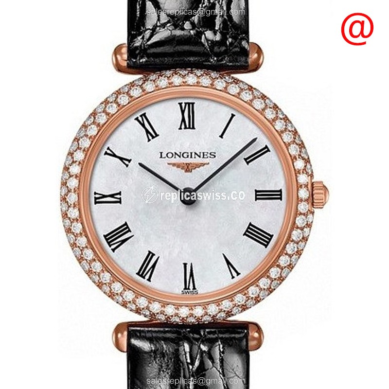 Longines L4.307.9.81.0 LA GRANDE Quartz 18kt Rose Gold & Diamonds