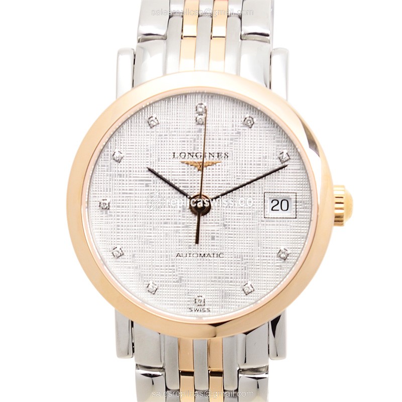 Longines L4.309.5.77.7 ELEGANT Automatic 18kt Rose Gold & Steel