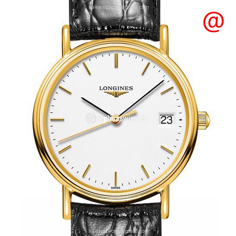 Longines L4.320.2.12.2 PRESENCE Quartz PVD Gold