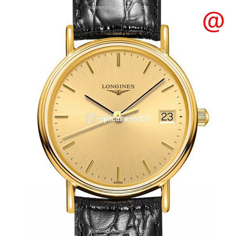 Longines L4.320.2.32.2 PRESENCE Quartz PVD Gold