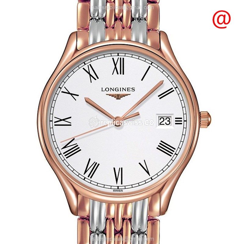 Longines L4.359.1.11.7 LONGINES LYRE Quartz 18kt Rose Gold & Steel