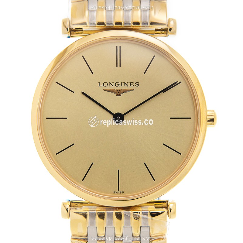 Longines L4.512.2.32.7 LA GRANDE Quartz 18kt Gold & Steel