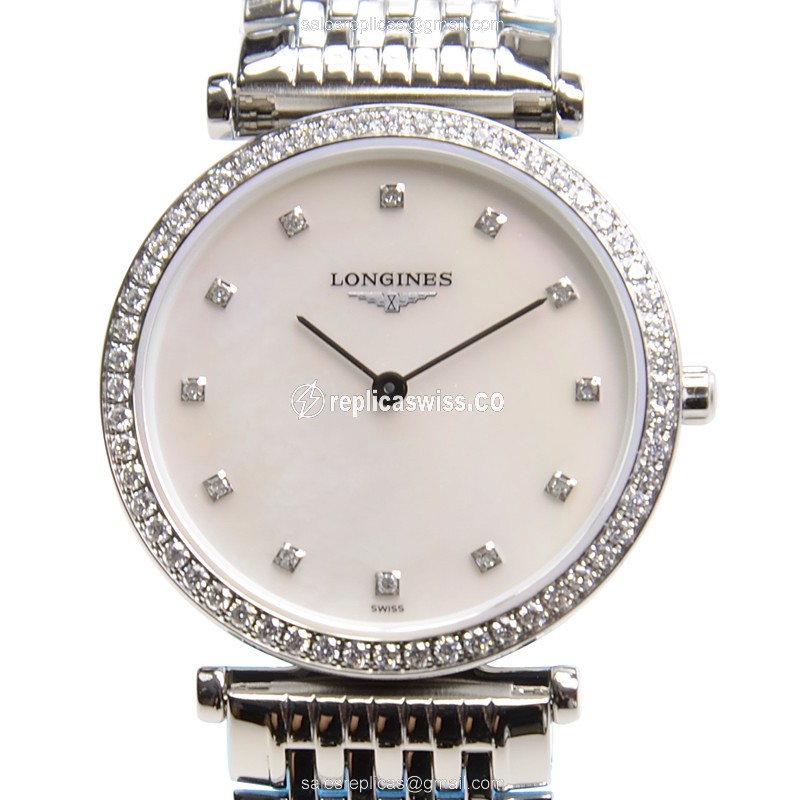 Longines L4.513.0.87.6 LA GRANDE Quartz Stainless Steel & Diamonds