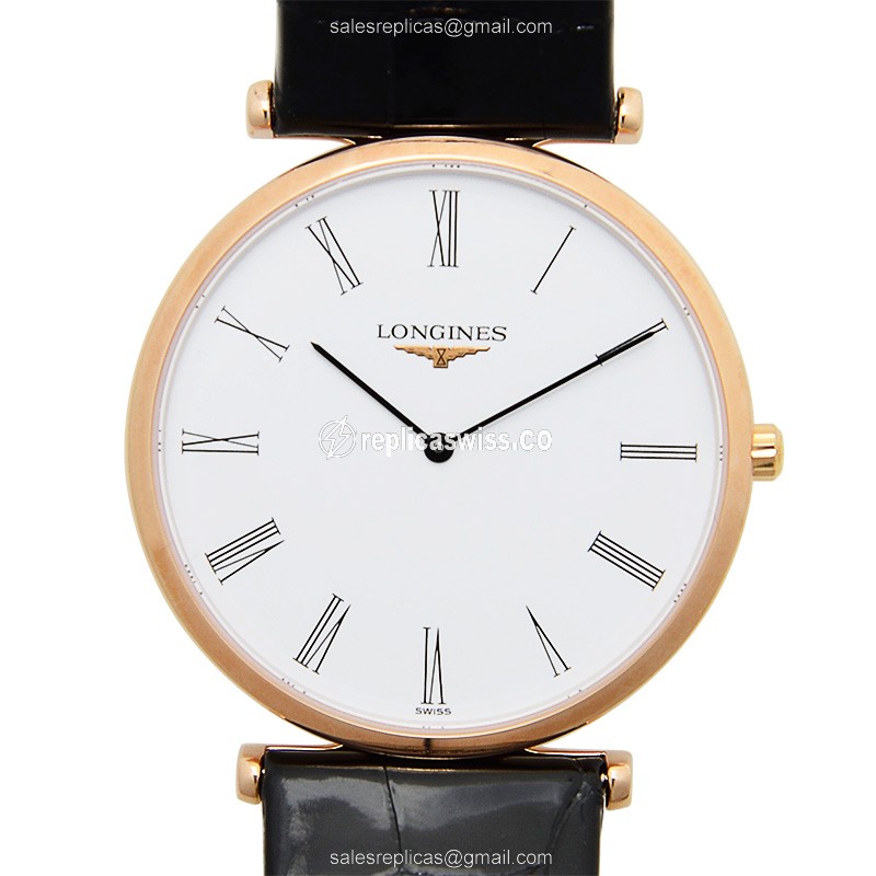 Longines L4.709.1.91.2 LA GRANDE Quartz 18kt Rose Gold