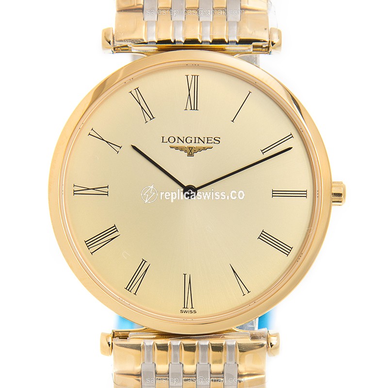 Longines L4.709.2.31.7 LA GRANDE Quartz 18kt Gold & Steel