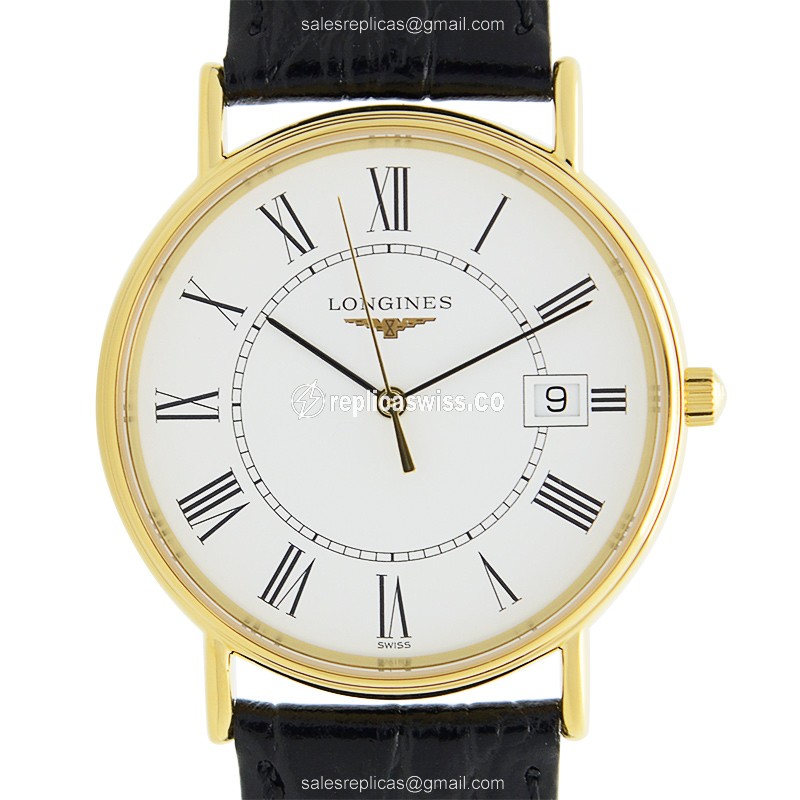 Longines L4.720.2.11.2 PRESENCE Quartz PVD Gold