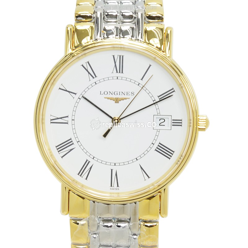Longines L4.720.2.11.7 PRESENCE Quartz PVD Gold