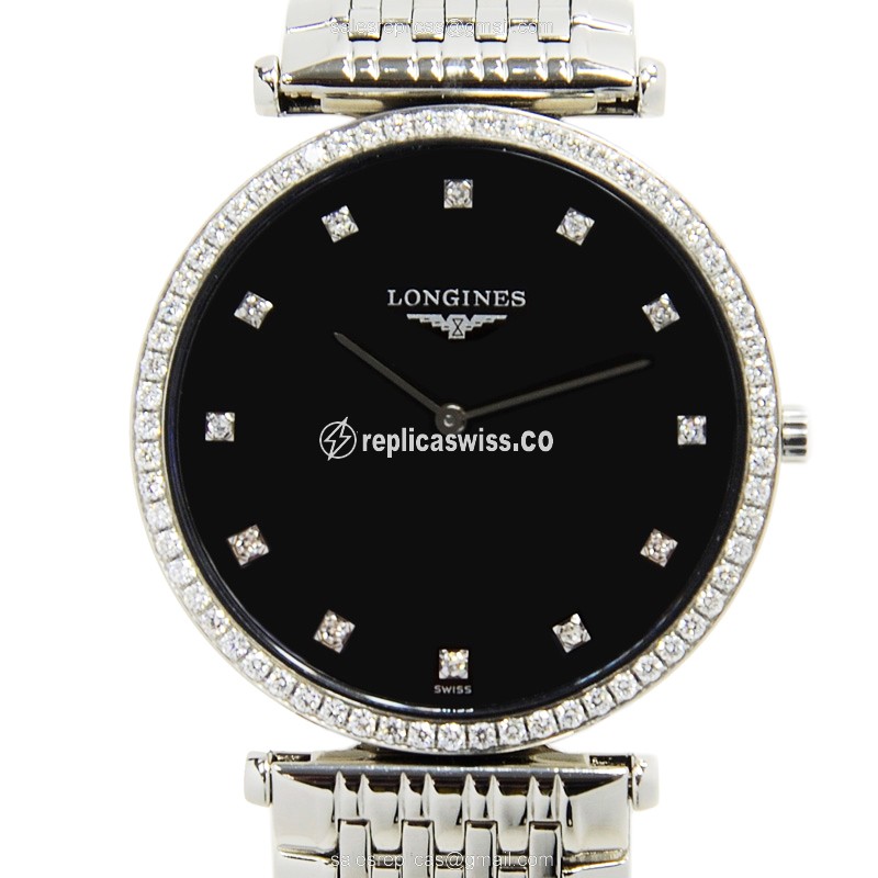 Longines L4.741.0.58.6 LA GRANDE Quartz Stainless Steel & Diamonds