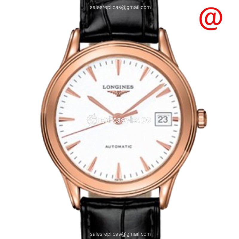 Longines L4.774.8.22.2 FLAGSHIP Automatic 18kt Rose Gold