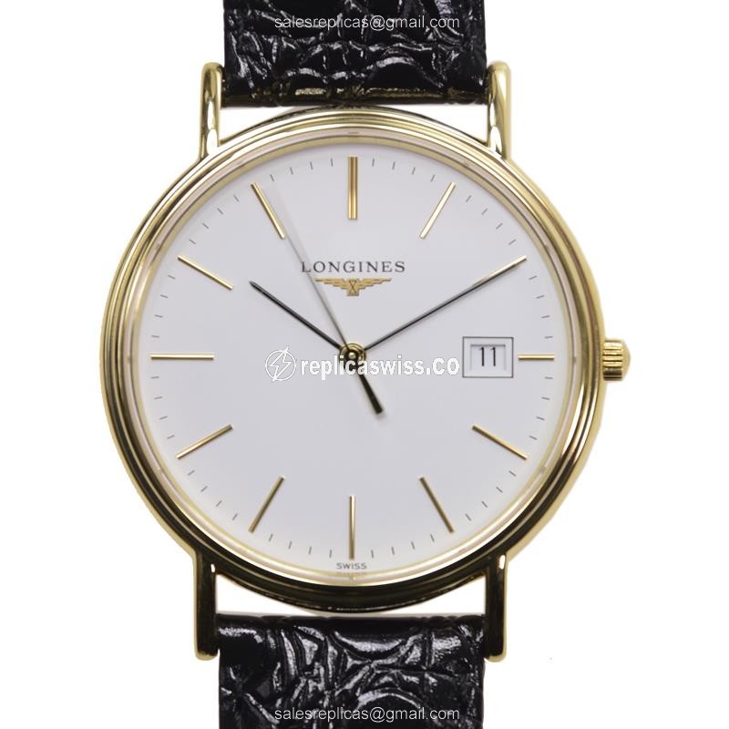 Longines L4.790.2.12.2 PRESENCE Quartz PVD Gold