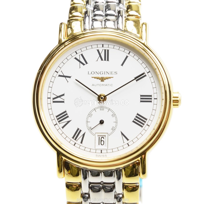 Longines L4.804.2.11.7 PRESENCE Automatic Gold-Plated & Stainless Steel