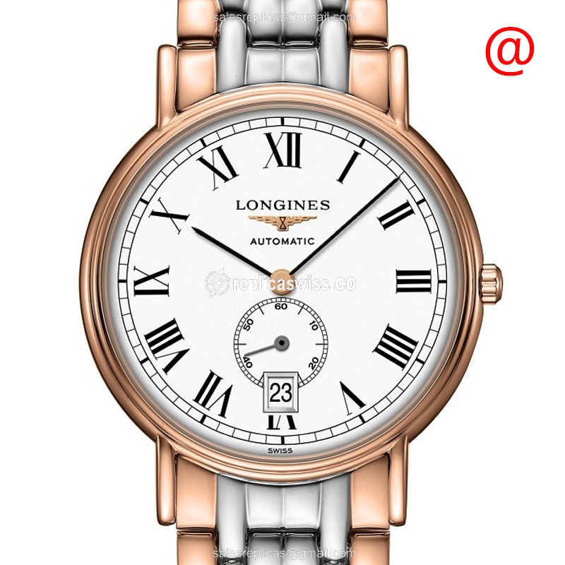 Longines L4.805.1.11.7 PRESENCE Automatic 18kt Rose Gold & Steel