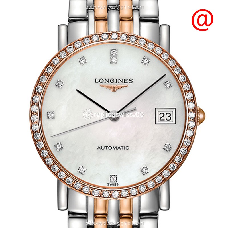 Longines L4.809.5.88.7 ELEGANT Automatic 18kt Rose Magic & Diamond