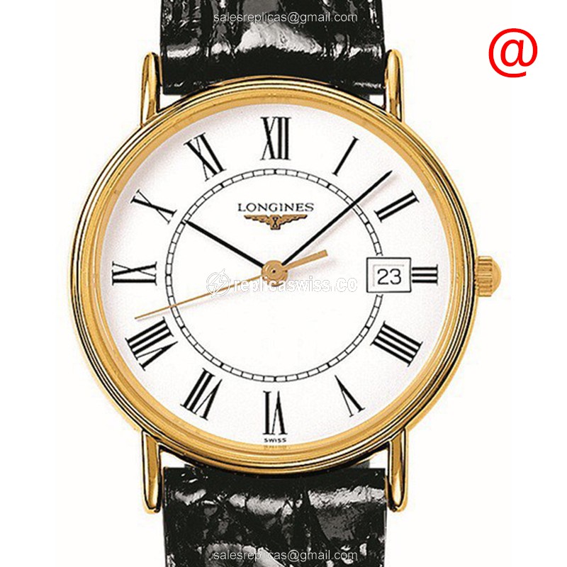 Longines L4.819.2.11.2 PRESENCE Quartz PVD Gold