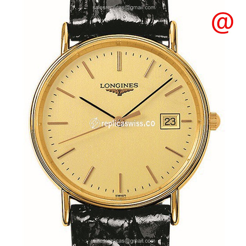 Longines L4.819.2.32.2 PRESENCE Quartz PVD Gold