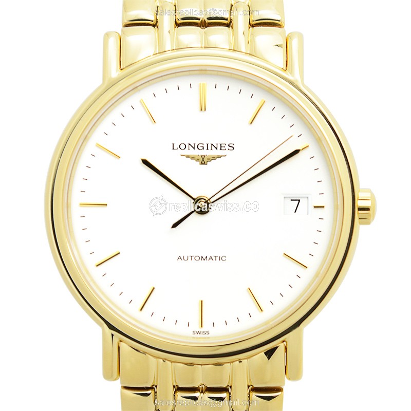 Longines L4.821.2.12.8 PRESENCE Automatic Gold-Plated & Stainless Steel